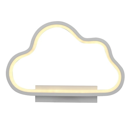 

Modern Simple Wall Lamp Cloud Indoor Wall Lamp Elegant and Simple Easy to Install(White Warm Light)