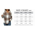 thumbnail image 6 of TEMOFON Women V Neck Plaid Hoodies Womens Fashion Tops Pullover Oversized Hoodies Long Sleeve Drawstring Hoodies Loose Fit, 6 of 7