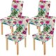 thumbnail image 1 of ABPHQTO Funda protectora para silla con flores rojas, rosas y azules, funda protectora para asiento, para comedor, Hotel, boda, fiesta, juego de 4, 1 of 4