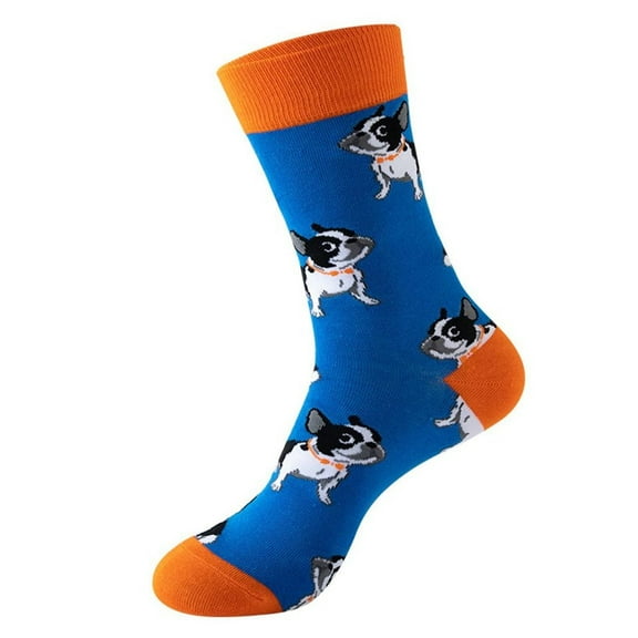 FARONZE Crew Cute Animal French Bulldog Socks, Suitable for Men and Women, 1 pair