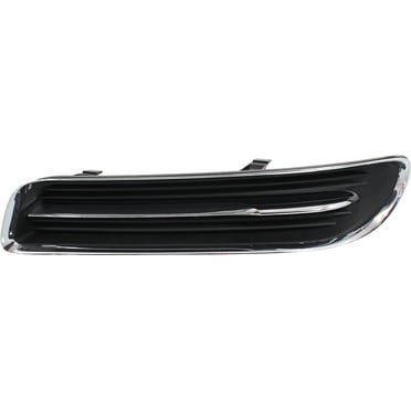 Fog Light Cover Compatible with 2011-2014 Chrysler 300 Left Driver Side, Outer Black and chrome