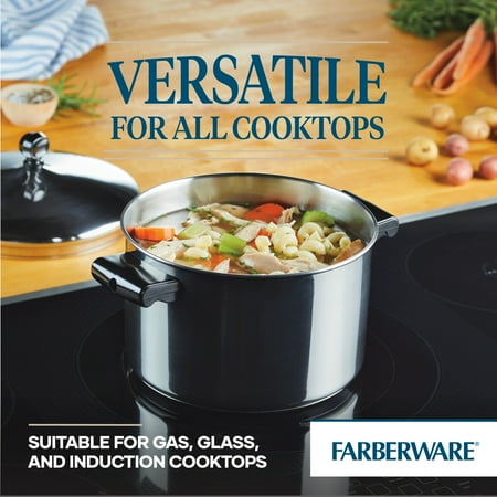 Farberware - Classic Series 15-Piece Cookware Set - Stainless Steel