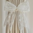 thumbnail image 4 of Creative Lace Bow Curtain Tie,no Punching, Adjustable Curtain Holder Curtain, 4 of 8