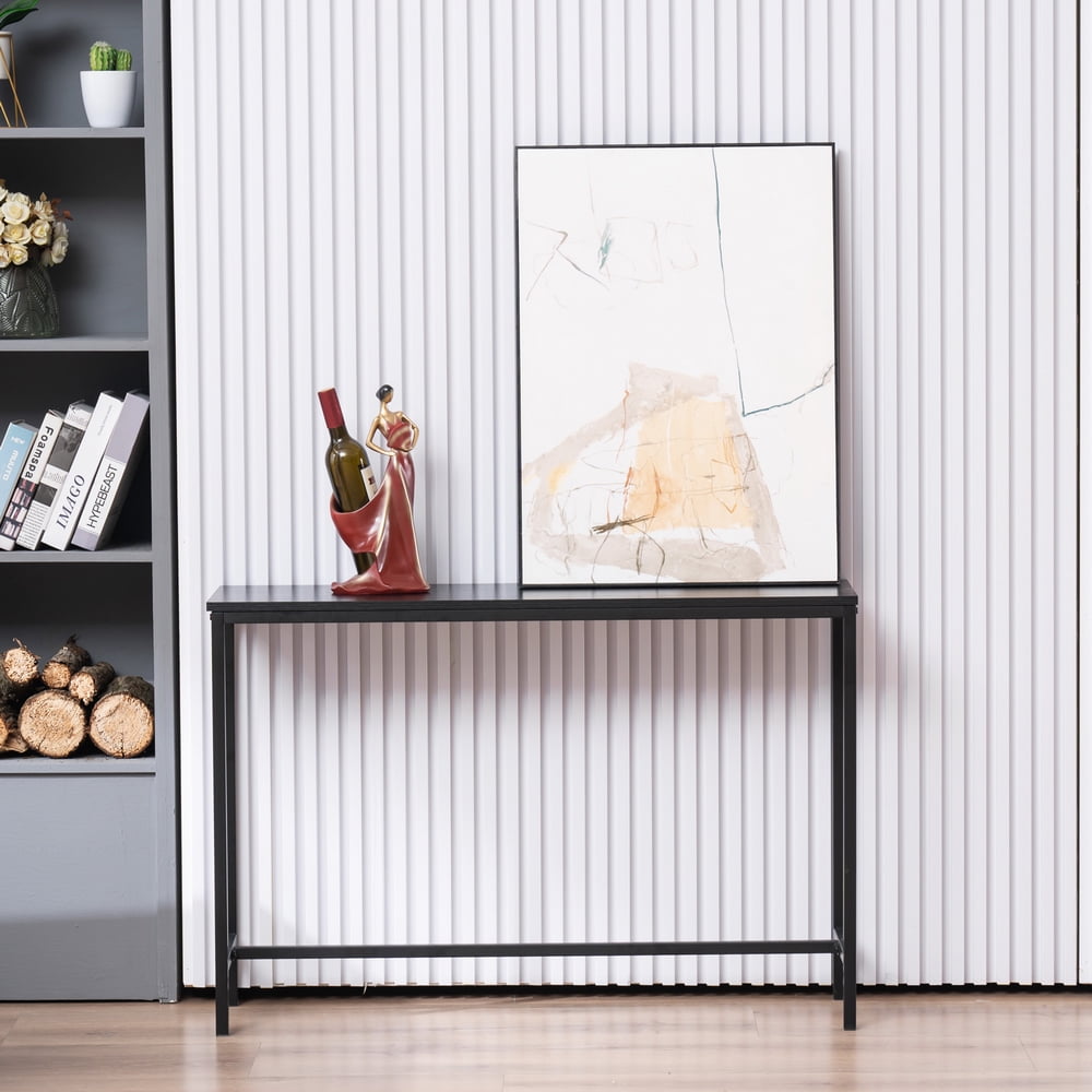 Kepooman Console Table, Convenient Concept Tucson Console Table, Black Oak Plank Kepooman Console Table, Convenient Concept Tucson Console Table, Black Oak Plank