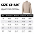 thumbnail image 5 of AZoiNM Men's Quarter Zip Pullover Sweatshirt, Long Sleeve Mock Neck Fleece Sweater, Casual Lightweight Layering Top, 5 of 12