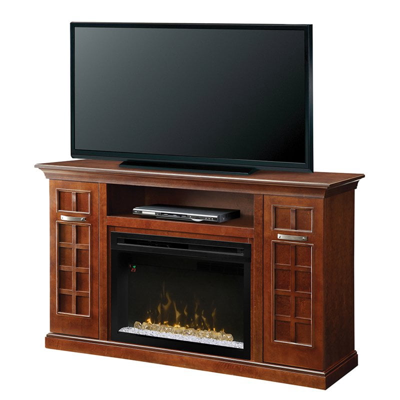 Dimplex Yardley Electric Fireplace Media Console Glass Embers