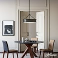 thumbnail image 3 of Hunter - Capshaw 6-light Noble Bronze, Large Pendant Light, Dimmable, Formal Style, Drum Shaped, for Bedrooms, Dining, Living Rooms - 19612, 3 of 7