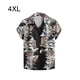 thumbnail image 3 of Camisa de manga corta Jumpingount para hombre ropa de calle cuello vuelto 4XL Type3 NO3, 3 of 5