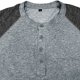 thumbnail image 5 of Blusas y camisas de manga larga con cuello redondo para hombre, suéter deportivo informal con botones y cuello redondo, blusas de manga larga con cuello redondo, blusa de poliéster para hombre, 5 of 6