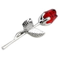 thumbnail image 2 of Shining Metal Crystal Red Rose Glass Rose Flower For Wedding Gift Valentine's Day Present, 2 of 6