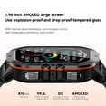 thumbnail image 3 of TFixol C26 Smart Fitness Tracker with 1.96" AMOLED Display, 1ATM Waterproof, Bluetooth Calling, Health Monitoring, Multi-Sport Modes, Notifications, Remote Camera, Compatible with Android/iOS, Blue, 3 of 6