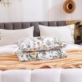 thumbnail image 5 of 100% Cotton Pillowcases King Size, Floral Print Pattern Pillow Cover 2 Pack, Super Soft Envelope Closure Standard Pillow Case Set (20"x36"), 5 of 5