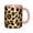 Pink, variant on Leopard Animal Fur Texture Coffee Mug Fun Custom Ceramic Mugs 11oz Black