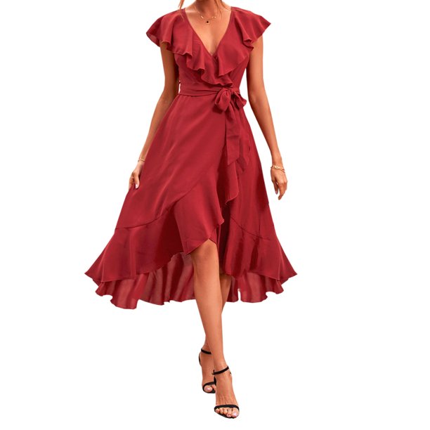 Vestido Casual Corto Dama Elegante Sexi Envolvente Bohemio Dara Baby Vest095