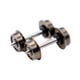thumbnail image 5 of 2 Ruedas de Metal DC, Accesorio para Tren de Juguete, Modificación, Profesional, Ruedas de Metal, Escala N, para Modelismo de Trenes a Escala 1/160, a, 5 of 9
