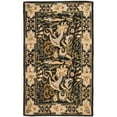 thumbnail image 1 of Safavieh  Handmade Floral Bells Charcoal Grey Hand-spun Wool Rug (3' x 5'), 1 of 5