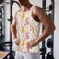 thumbnail image 5 of Salouo Yellow Pueple Rabbit for Men's Tank Tops,Sleeveless Muscle Shirts for Men Quick Dry Workout Tank Top Gym Muscle Tee Fitness Bodybuilding Sleeveless T Shirt-3X-Large, 5 of 7