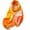 Orange, variant on Ynynloco Winter Scarf for Women Shawl Soft Skin-friendly Warm Thickened Fleece Tassel Plaid Large Oversized Scarves Wraps