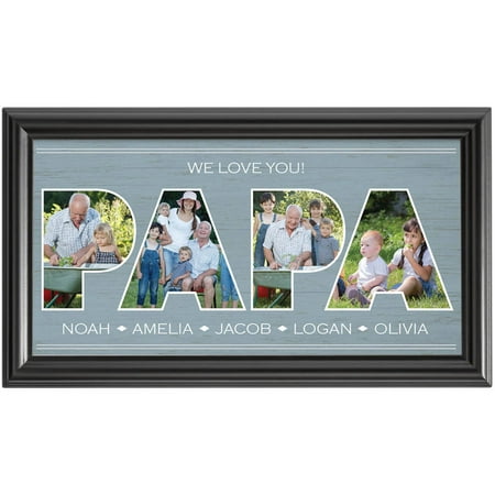 Personalized Dad Typography Photo Print, Available in Papa or (Best Wood For Drawing Board)