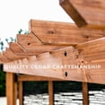 thumbnail image 3 of Backyard Discovery Tuscany Cabana 154.8" x 115.2" x 90" Indigo Cedar Wood Pergolas, Built-In Seating, 3 of 9