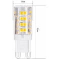 thumbnail image 3 of G9 LED-lampor, varmvit 3000K 5W G9 LED, 10-pack, 3 of 5