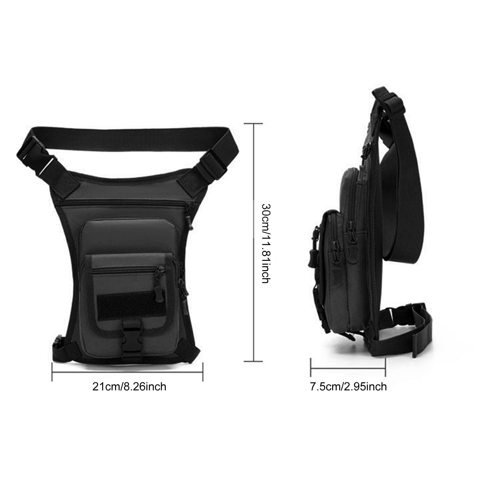 Kohagoki Motorcycle Drop Leg Bag Waterproof Leg Side Bag Motorbike