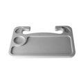 thumbnail image 1 of Car Steering Wheel Desk Tray Laptop Tablet Cup Support Stand Portable Auto Work Table  Gray, 1 of 10
