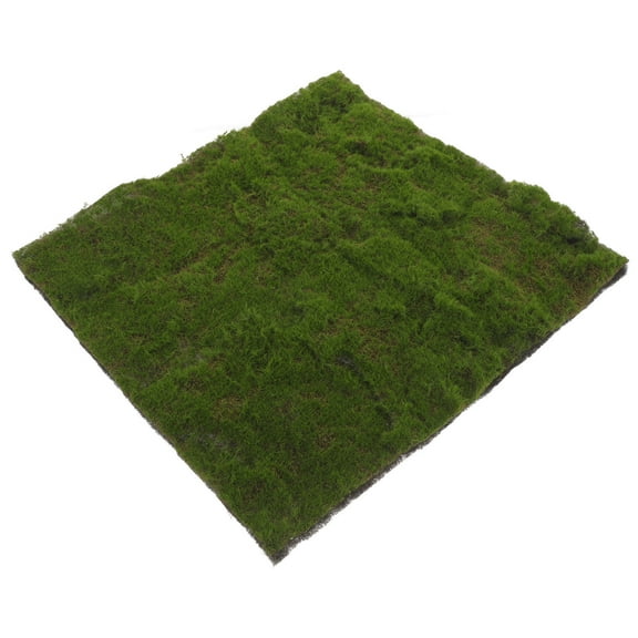 FOMIYES Outdoor Grass Mat Simulated Moss Lawn 33.00X33.00X2.00CM Green