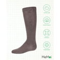 thumbnail image 6 of MeMoi Ribbed Classic Cotton-Rich Solid-Color Knee High Sock - Girls - Female, 4, Taupe, 6 of 12