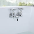 thumbnail image 7 of SUMERAIN Wall Mount Tub Faucet Vintage Leg Tub Filler 3-3/8 Inch Center High Flow Chrome, 7 of 7