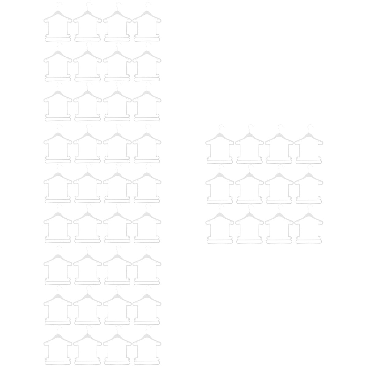unbranded 48 pcs  Kids Clothes Hangers Baby Clothes Drying Racks Infant Clothes Laundry Hangers