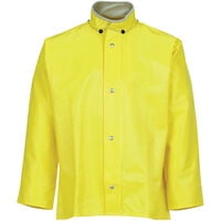 Tingley Rubber B1378721 J31207 WebDriver Storm Fly Front Jacket - Yellow - Hood Snaps - Large