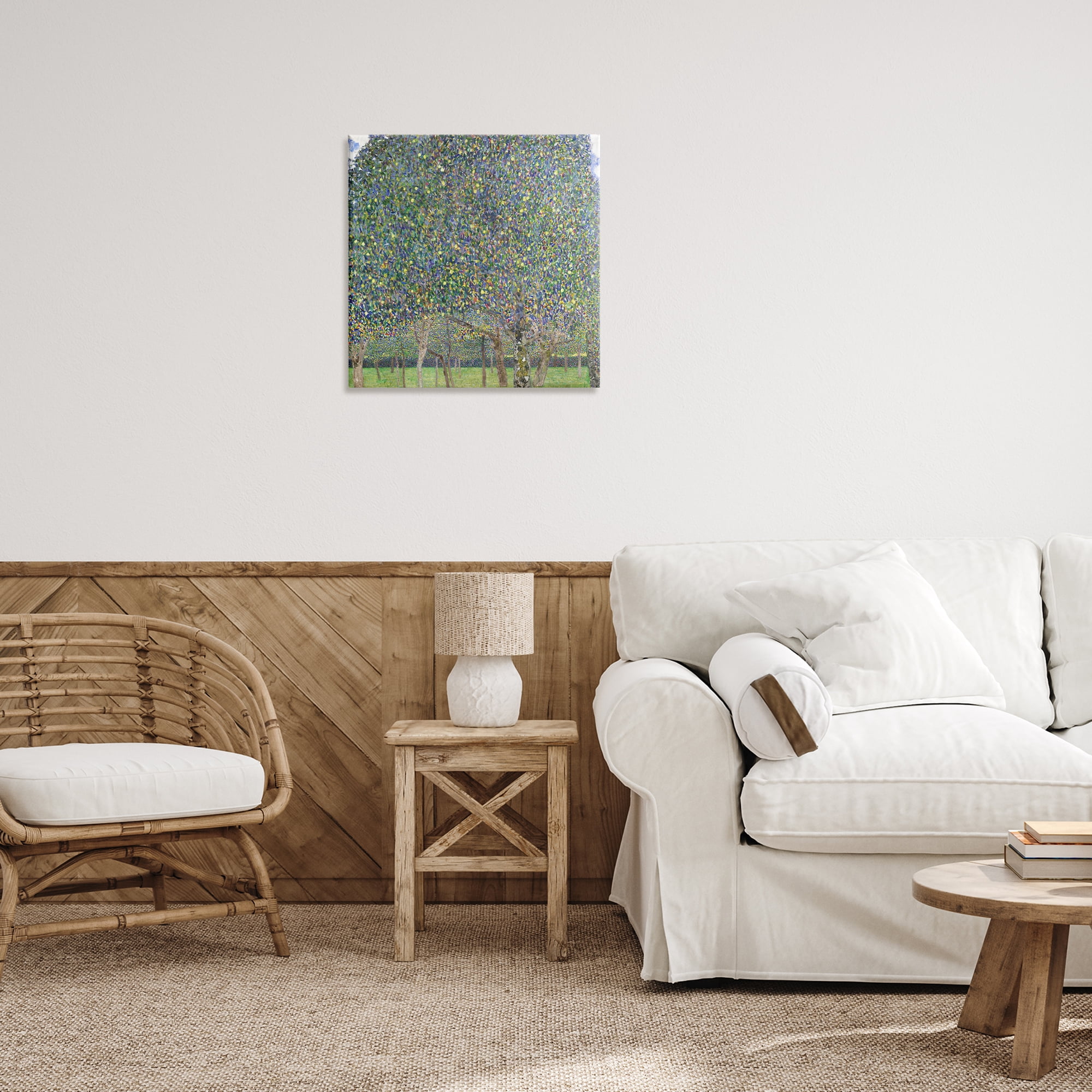 Stupell Industries Abstract Mosaic Trees Landscape & Nature Painting Wrapped Canvas Art Print Wall Art, 24 x 24