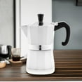 thumbnail image 4 of Bellemain Stovetop Espresso Maker, Classic Style Moka Pot Coffee Maker, 1000W, White, 4 of 7