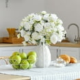 thumbnail image 4 of Flores Artificiales de Peonías, 3 Paquetes de Flores Blancas Artificiales Peonías Falsas, Peonías de Seda Ramo de Boda para Centro de Mesa Fiesta Decoración del Hogar, 4 of 4