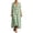 Green, variant on 2026 Women's Cotton Linen Maxi Shirt Dress Short Sleeve Button Down Casual Loose Summer Gingham Beach Cover Up