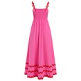 thumbnail image 2 of IBTOM CASTLE Women's Summer Casual Dress Spaghetti Long Maxi Sundress Elegant Empire Waist Beach Trendy Weeding Guest Dress S Hot Pink, 2 of 8