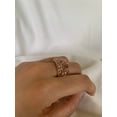 thumbnail image 3 of Carillon Morganite Ring, Gemstone Cluster 1.33 ct 925 Sterling Silver Ring for Women, Ring Size : 6.5, 3 of 4