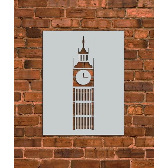 Big Ben Tower Stencil