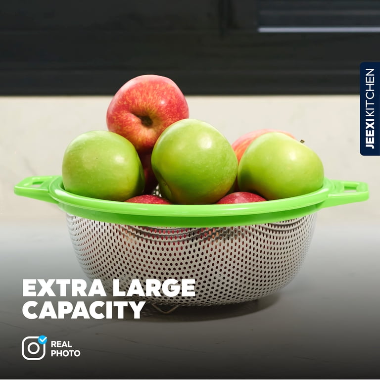 JEEXI Stainless Steel Colander with Handles photo 3