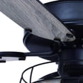 thumbnail image 4 of 48 Inch Ceiling Fan Matte Black Cage Light Pull Chains Modern Indoor Fan, 4 of 5