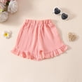 thumbnail image 7 of Xyant Toddler Baby Girl Clothes Knit Floral Fly Sleeve Tops Shorts Cute Summer Spring Outfits Infant Baby Girl Clothing Set (Pink,18-24 Months), 7 of 7
