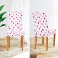 thumbnail image 3 of Yayeee 2 Pack Dining Chair Covers Stretch Parson Chairs Slipcovers Seat Protector, Purple Polka Dots, 3 of 6