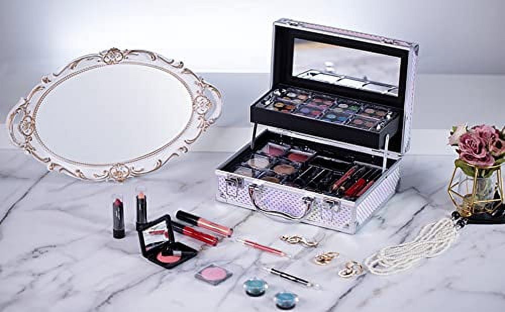 Hot Sugar Ultimate All-in-One Makeup Kit for Teen Girls, Basic Makeup Gift Set for Women - Create Stunning Looks with 52 Shades and Accessories (Mermaid)