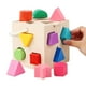 thumbnail image 1 of Cubo Clasificador de Formas Shuxiu Wang Juguete de Madera 12 Formas, 1 of 5