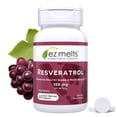 thumbnail image 2 of (2 pack) EZ Melts Dissolvable Resveratrol Supplement 150 mg, Sugar-Free, 1-Month Supply - 1 Pack, 2 of 9