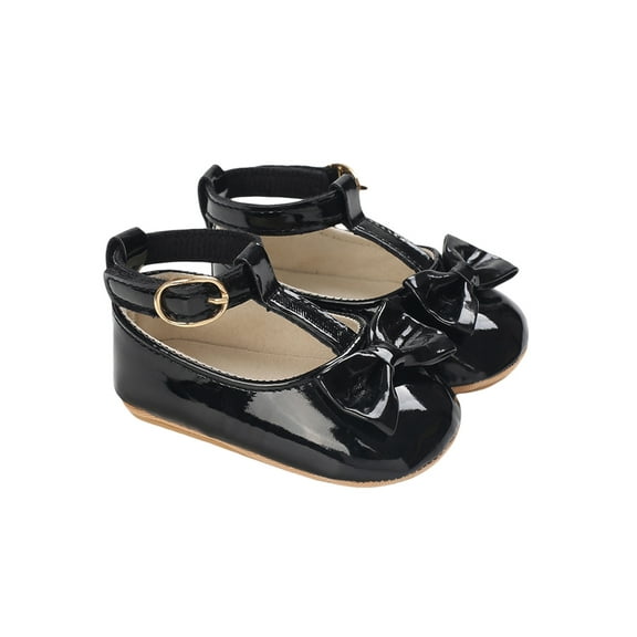 Gureui Toddler Infant Baby Girls Anti-slip Shoes,Hollow-out Solid Color First Walking Shoes with Bow