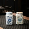 thumbnail image 4 of Retro Blue and White Ceramic Tea Cans, Household Storage Tea Cans, Black Tea, Pu'er Tea, Sealed Cans, Moisture-proof Cans, 4 of 10