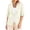 #0259-Beige, variant on Blazer for Women Lapel Collar 3/4 Roll Cuff Sleeve Single Button Front Plain Smooth Woven Blazer Straight Fit Elegant Business Casual Tops for Women