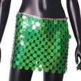 thumbnail image 3 of QHFBli Sexy Metallic Chain Top for Women - Sequin Rhinestone Backless Crop Outfit Sparkly EDM Party Club Night Tank Shirt, 3 of 4